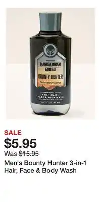 Bath & Body Works Men's Bounty Hunter 3-in-1 Hair, Face & Body Wash offer
