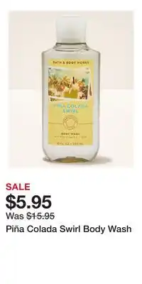 Bath & Body Works Piña Colada Swirl Body Wash offer