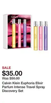 Ulta Beauty Calvin Klein Euphoria Elixir Parfum Intense Travel Spray Discovery Set offer