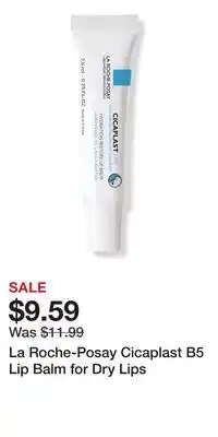 Ulta Beauty La Roche-Posay Cicaplast B5 Lip Balm for Dry Lips offer
