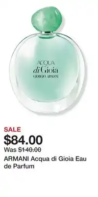 Ulta Beauty ARMANI Acqua di Gioia Eau de Parfum offer