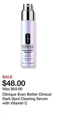 Ulta Beauty Clinique Even Better Clinical Dark Spot Clearing Serum with Vitamin C offer