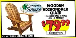 Ollie's WOODEN ADIRONDACK CHAIR offer