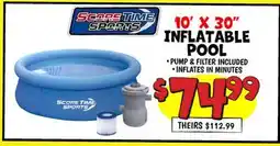 Ollie's 10' X 30 SPORTS INFLATABLE POOL offer