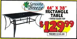 Ollie's 66 X 38 RECTANGLE TABLE-TINTED offer