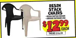 Ollie's RESIN STACK CHAIRS offer
