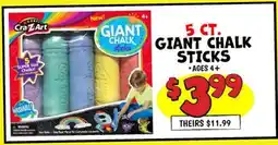 Ollie's 5 CT. GIANT CHALK GIANT CHALK STICKS offer