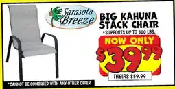 Ollie's Sarasota Breeze BIG KAHUNA STACK CHAIR offer