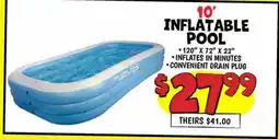 Ollie's 10' INFLATABLE POOL offer