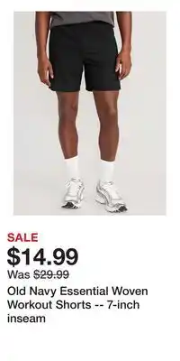 Old Navy Old Navy Essential Woven Workout Shorts -- 7-inch inseam offer