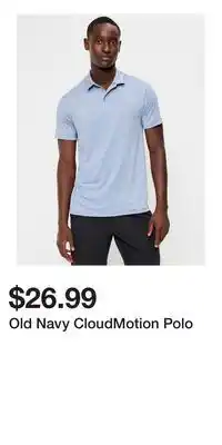 Old Navy Old Navy CloudMotion Polo offer