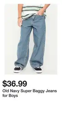 Old Navy Old Navy Super Baggy Jeans for Boys offer
