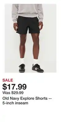 Old Navy Old Navy Explore Shorts -- 5-inch inseam offer