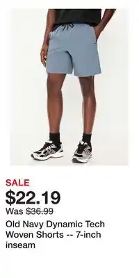 Old Navy Old Navy Dynamic Tech Woven Shorts -- 7-inch inseam offer