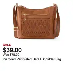 Belk Diamond Perforated Detail Shoulder Bag offer