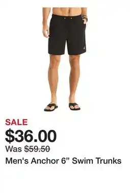 Belk Men's Anchor 6 Swim Trunks offer