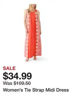 Belk Women's Tie Strap Midi Dress offer