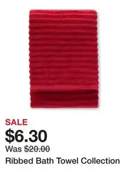 Belk Ribbed Bath Towel Collection offer