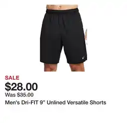 Belk Men's Dri-FIT 9 Unlined Versatile Shorts offer