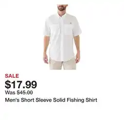 Belk Men's Short Sleeve Solid Fishing Shirt offer