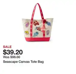 Belk Seascape Canvas Tote Bag offer