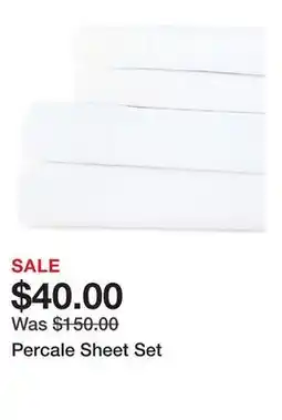 Belk Percale Sheet Set offer