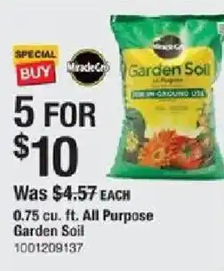 The Home Depot All Purpose Garden Soil offer