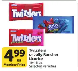 Albertsons Twizzlers or Jolly Rancher Licorice offer