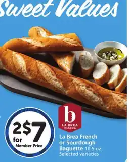 Albertsons La Brea French or Sourdough Baguette offer