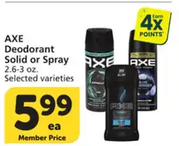 Albertsons AXE Deodorant offer