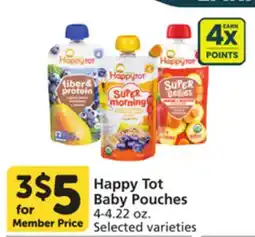 Albertsons Happy Tot Baby Pouches offer