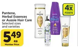 Albertsons Pantene, Herbal Essences or Aussie Hair Care offer