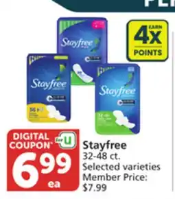 Albertsons Stayfree offer
