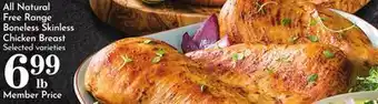 Pavilions All Natural Free Range Boneless Skinless Chicken Breast offer