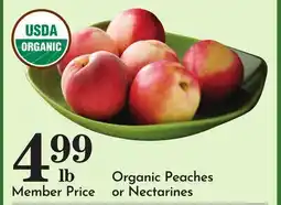 Pavilions Organic Peaches or Nectarines offer
