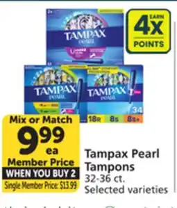 Pavilions Tampax Pearl Tampons offer