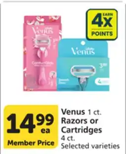 Pavilions Venus 1 ct. Razors or Cartridges 4 ct offer