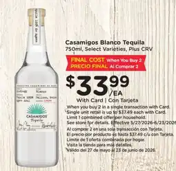 Ralphs Casamigos Blanco Tequila offer