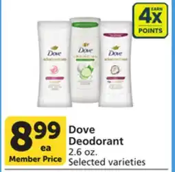 Pavilions Dove Deodorant offer