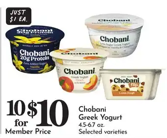 Pavilions Chobani Greek Yogurt offer