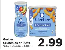 Food 4 Less Gerber Crunchies or Puffs offer
