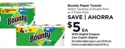 Food 4 Less Bounty Paper Towels offer