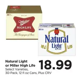 Food 4 Less Natural Light or Miller High Life offer