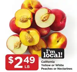 Food 4 Less California Yellow or White Peaches or Nectarines offer