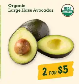 Sprouts Farmers Market Organic Large Hass Avocados offer