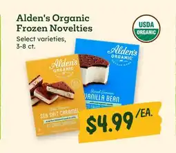 Sprouts Farmers Market Alden's Organic Frozen Novelties offer