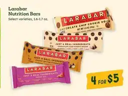 Sprouts Farmers Market Larabar Nutrition Bars offer