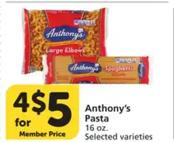 Vons Anthony's Pasta offer