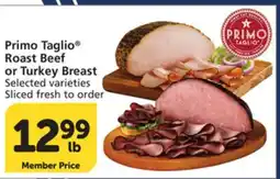 Vons Primo Taglio Roast Beef or Turkey Breast offer
