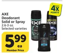 Vons AXE Deodorant offer